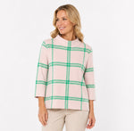 Load image into Gallery viewer, Mockneck - Pink/Green Plaid
