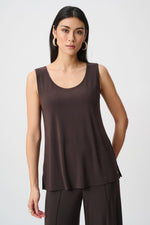 Load image into Gallery viewer, Silky Knit Scoop Neck Camisole- Mocha
