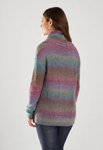 Load image into Gallery viewer, COWL NECK SWEATER - Cool Spacedye
