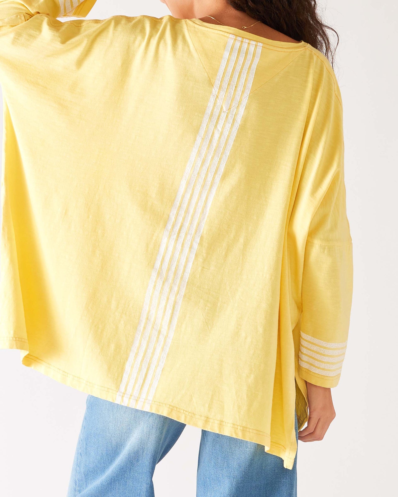 Catalina Slub Tee - Pineapple Stripe