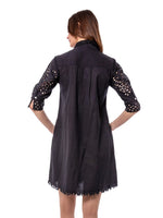Load image into Gallery viewer, Chatham Black Eyelet Dress

