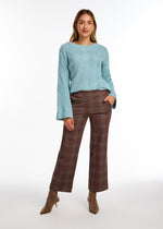 Load image into Gallery viewer, DIAMOND KNIT SWEATER - Aqua
