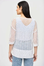 Load image into Gallery viewer, SEQUIN DETAIL CROCHET TOP
