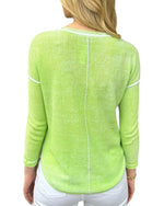 Load image into Gallery viewer, WAFFLE WEAVE SWEATER  - Lime Green
