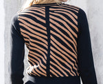 Load image into Gallery viewer, COLORBLOCK SWEATER - Camel &amp; Black
