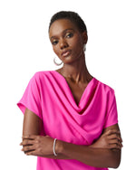 Load image into Gallery viewer, COWL NECK TOP - Ultra Pink
