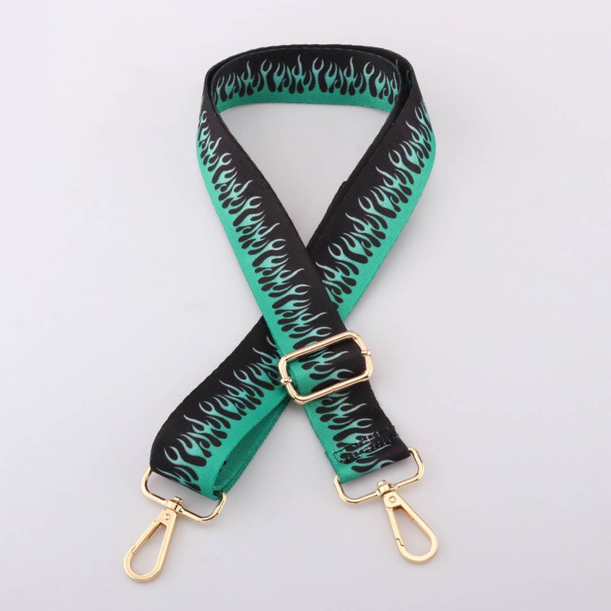 ADJUSTABLE BAG STRAP - Green Flame