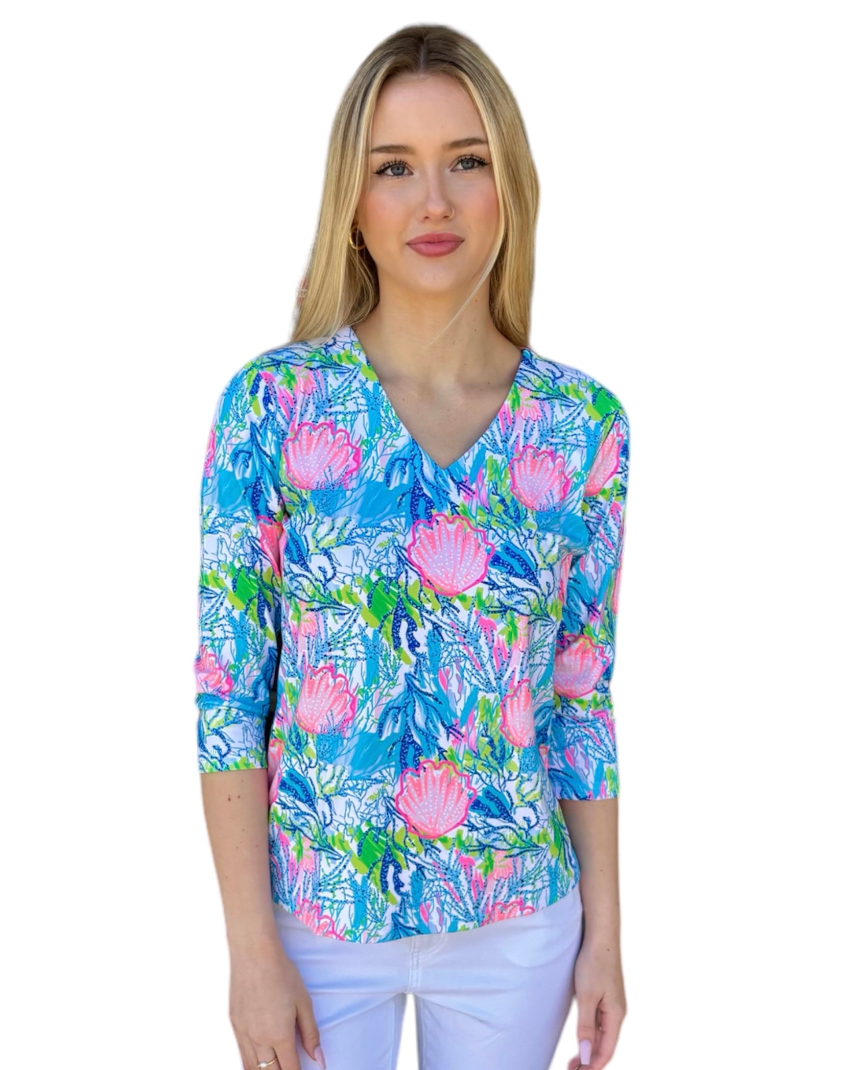 3/4 SLEEVE TOP - Under The Sea