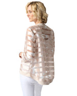 Load image into Gallery viewer, BEIGE/OFF-WHITE SHADOW STRIPE JACKET
