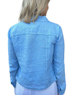 Load image into Gallery viewer, LINEN JACKET - Sky Blue
