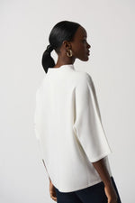 Load image into Gallery viewer, BOXY BELL SLEEVE TOP - Winter White

