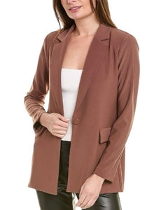 LONGLINE BLAZER - Toffee