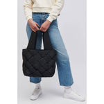 Load image into Gallery viewer, EVA WOVEN TOTE - Black
