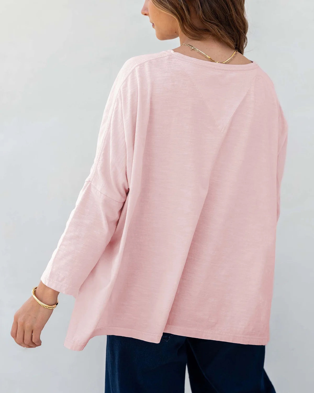 Catalina Slub Tee - Rose Quartz