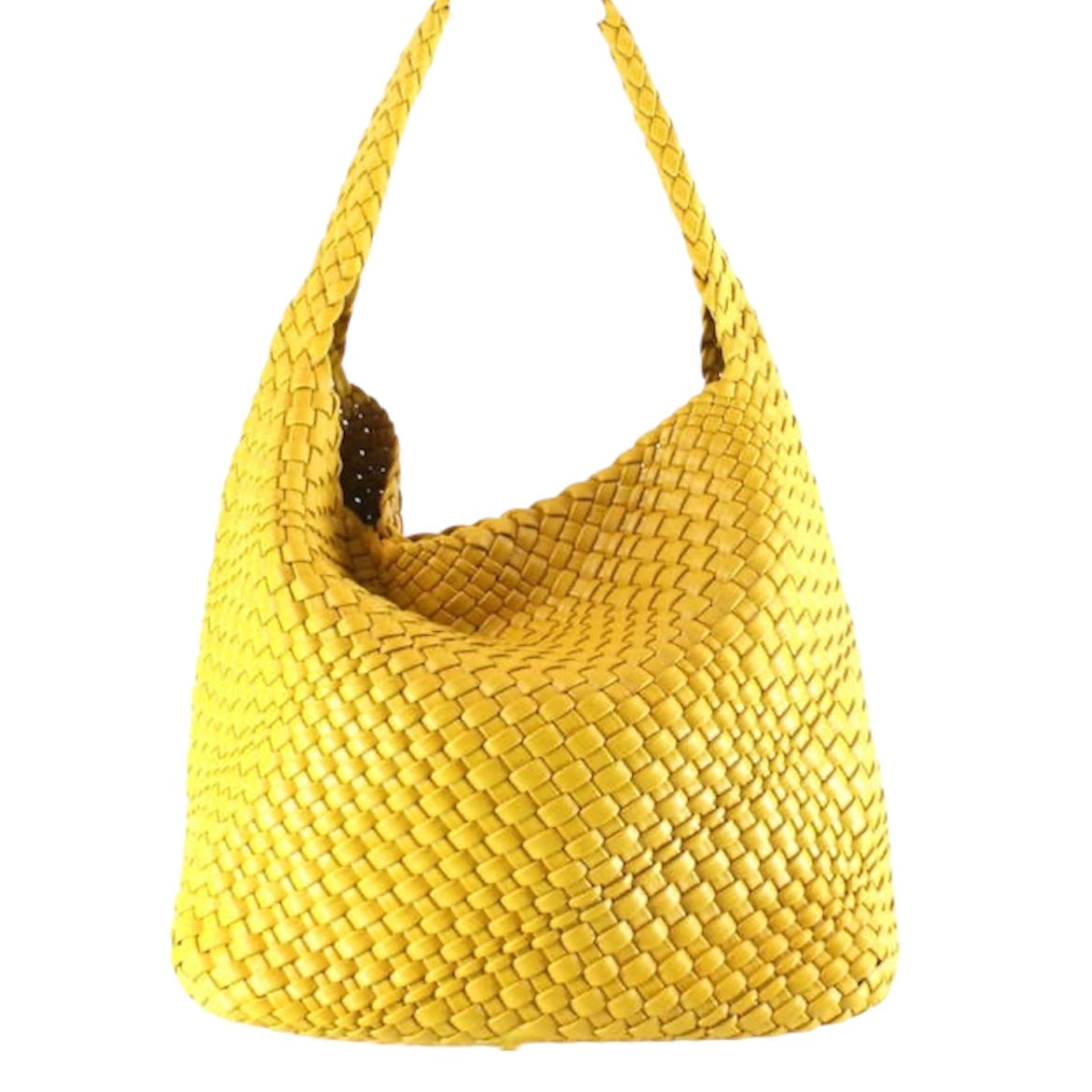 BROOKLYN WOVEN BAG - Yellow