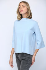 Load image into Gallery viewer, MOCK NECK SWEATER - Baby Blue

