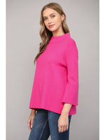 Load image into Gallery viewer, MOCK NECK SWEATER - Fuchsia
