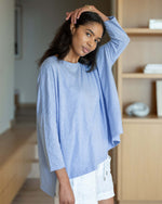 Load image into Gallery viewer, Catalina Slub Tee - Cornflower Blue
