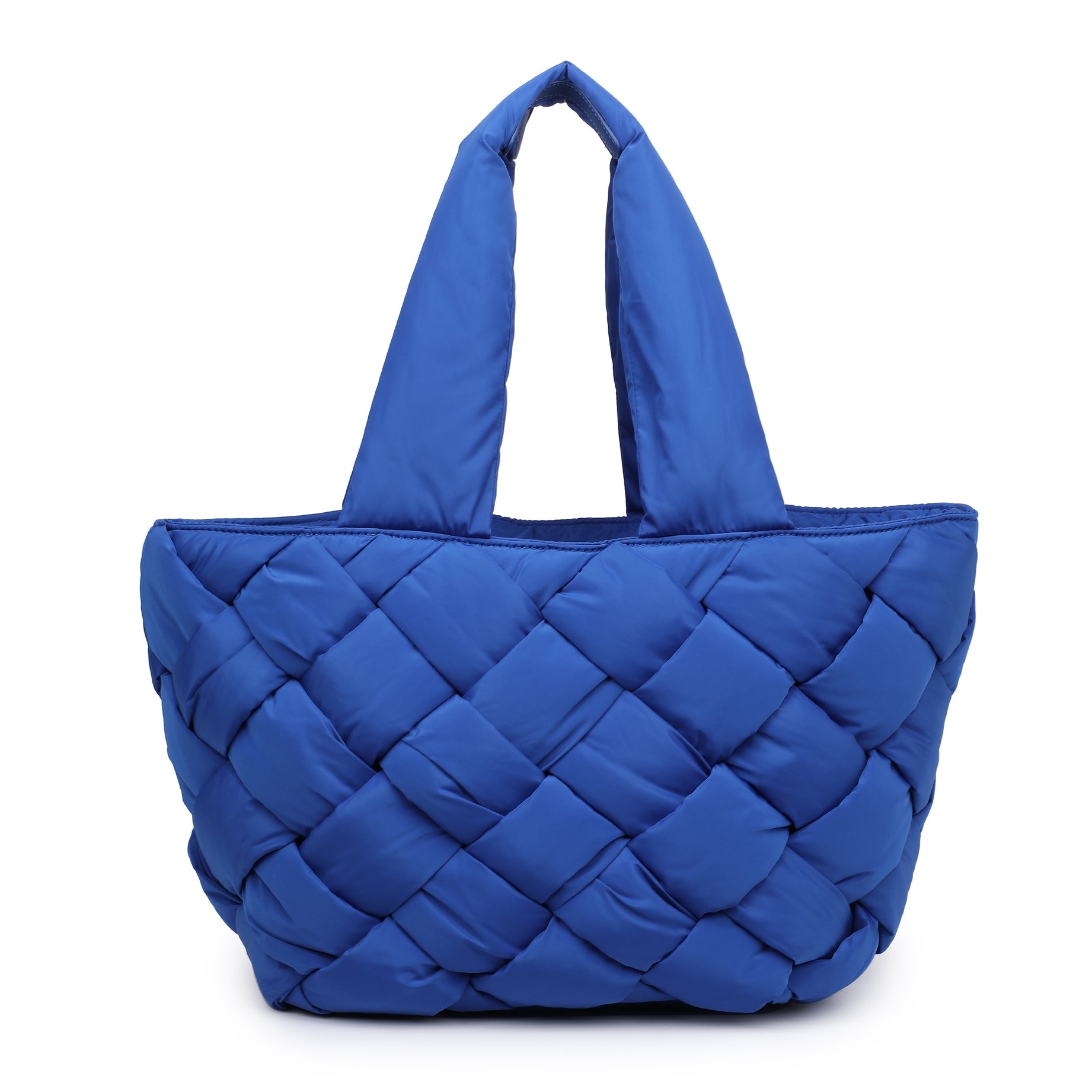 ALY WOVEN TOTE - Blue