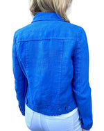 Load image into Gallery viewer, LINEN JACKET - Deep Blue
