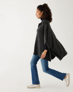 Load image into Gallery viewer, Cambridge Collar Poncho - Charcoal
