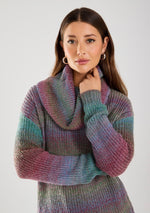 Load image into Gallery viewer, COWL NECK SWEATER - Cool Spacedye
