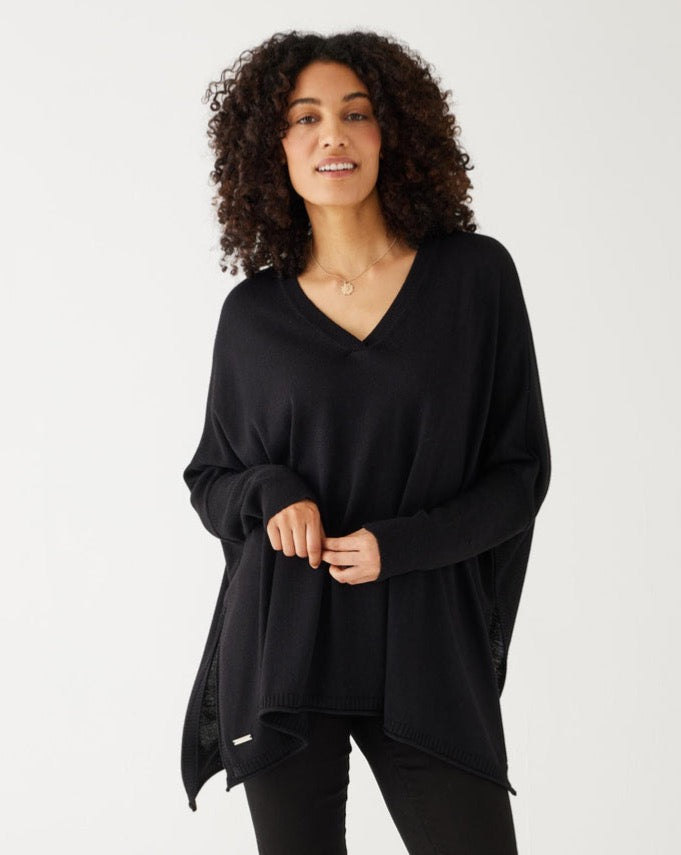 Catalina V-Neck Sweater - Black