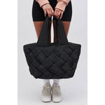 Load image into Gallery viewer, ALY WOVEN TOTE - Black
