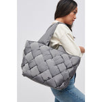 Load image into Gallery viewer, EVA WOVEN TOTE - Grey
