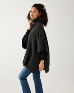Load image into Gallery viewer, Cambridge Collar Poncho - Charcoal
