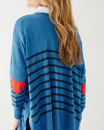 Load image into Gallery viewer, Amour Sweater - Azure Navy Stripe
