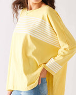 Load image into Gallery viewer, Catalina Slub Tee - Pineapple Stripe
