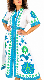 Load image into Gallery viewer, CHELSEA DRESS | IZNIK WHITE

