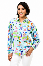 Load image into Gallery viewer, IVY JANE- LONG SLEEVE CAMP SHIRT
