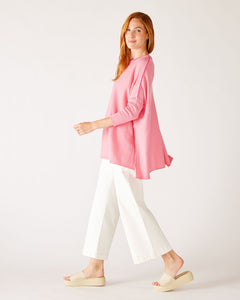 Catalina Contrast Sweater - Sugar Pink