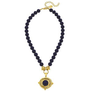 BLACK ONYX CAB NECKLACE