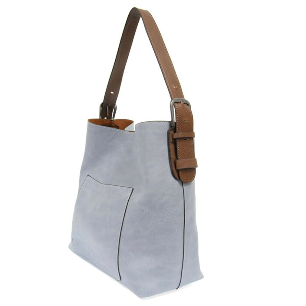 Marimekko Hobo Slouch Bag, Turquoise Blue “Silkkikuikka” cotton fabric  shoulder purse – Basket of Blue