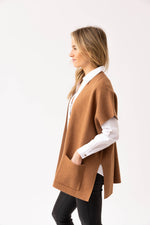 Load image into Gallery viewer, CAP SLEEVE CARDIGAN - Camel
