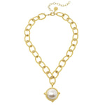 Load image into Gallery viewer, PEARL CAB CHAIN NECKLACE
