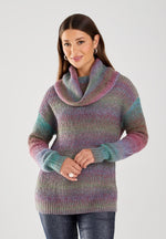 Load image into Gallery viewer, COWL NECK SWEATER - Cool Spacedye
