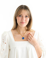 Load image into Gallery viewer, FLORENCE STONE NECKLACE - BLUE LAPIS
