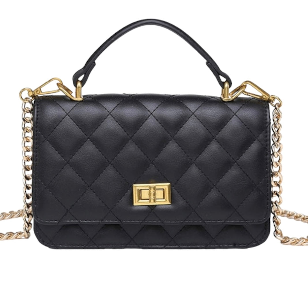 BALI QUILTED CROSSBODY - Black