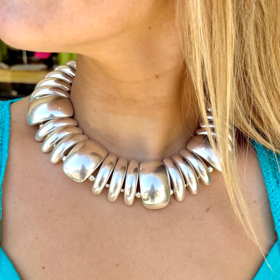 Silver Collar Necklace