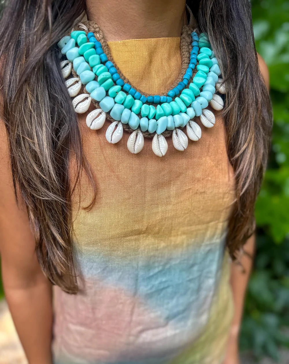 COWRIE COLLAR NECKLACE - 15