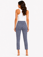 Load image into Gallery viewer, PRINTED CROP PANT - Navy Harbor Rope
