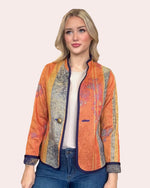 Load image into Gallery viewer, Reversible Blue and Orange Jacket
