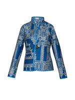 Load image into Gallery viewer, Reversible Pagoda Print Blue and White Jacket
