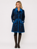 Load image into Gallery viewer, Reversible Equestrian Blue/Black Trotter Jacket
