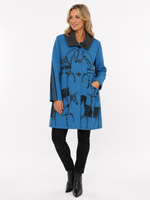 Load image into Gallery viewer, Reversible Equestrian Blue/Black Trotter Jacket
