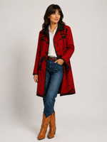 Load image into Gallery viewer, Reversible Equestrian Red/Black Trotter Jacket

